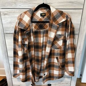 Flannel orange and black